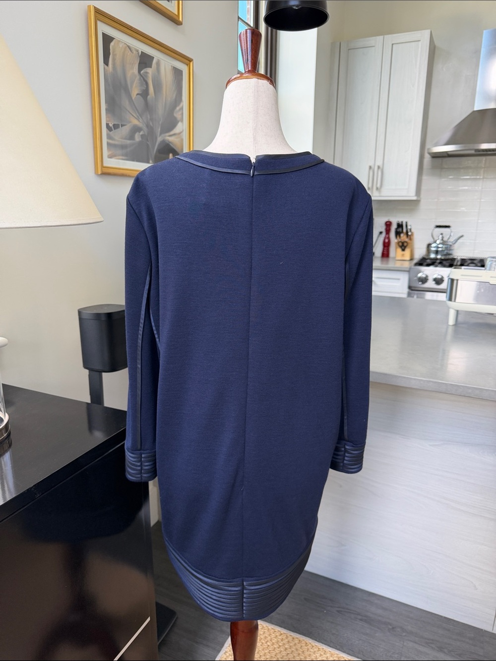 Chado Ralph Rucci Wool Dress Size 8 - Picture 3 of 10